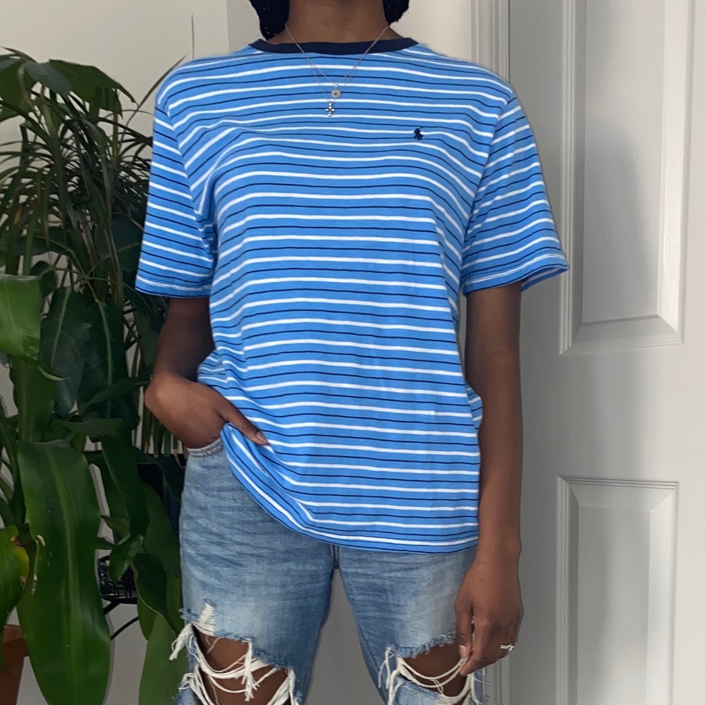Blue Striped Polo Ralph Lauren Tee (Boy’s)